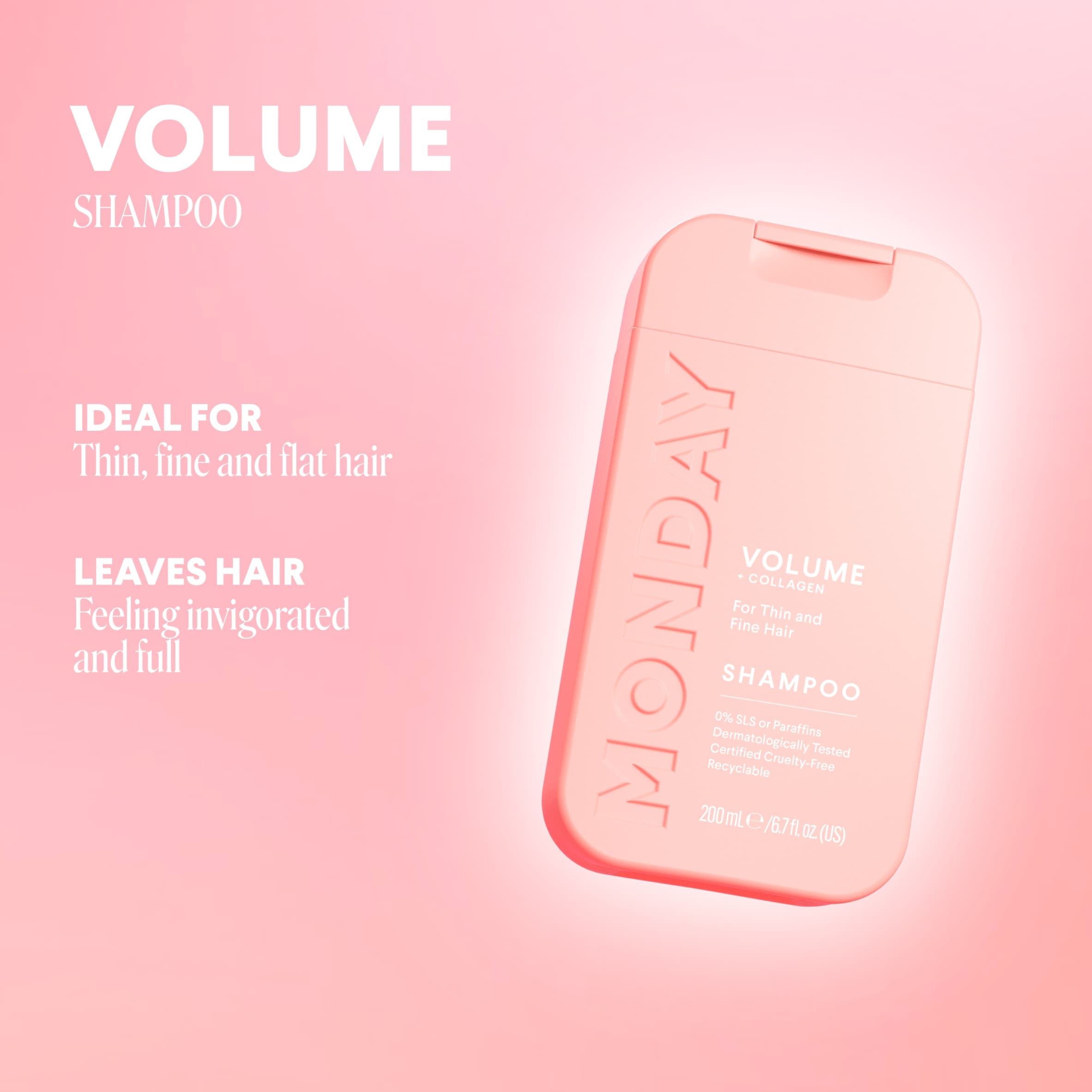 Monday Shampoo Volume 200ml thumbnail 3