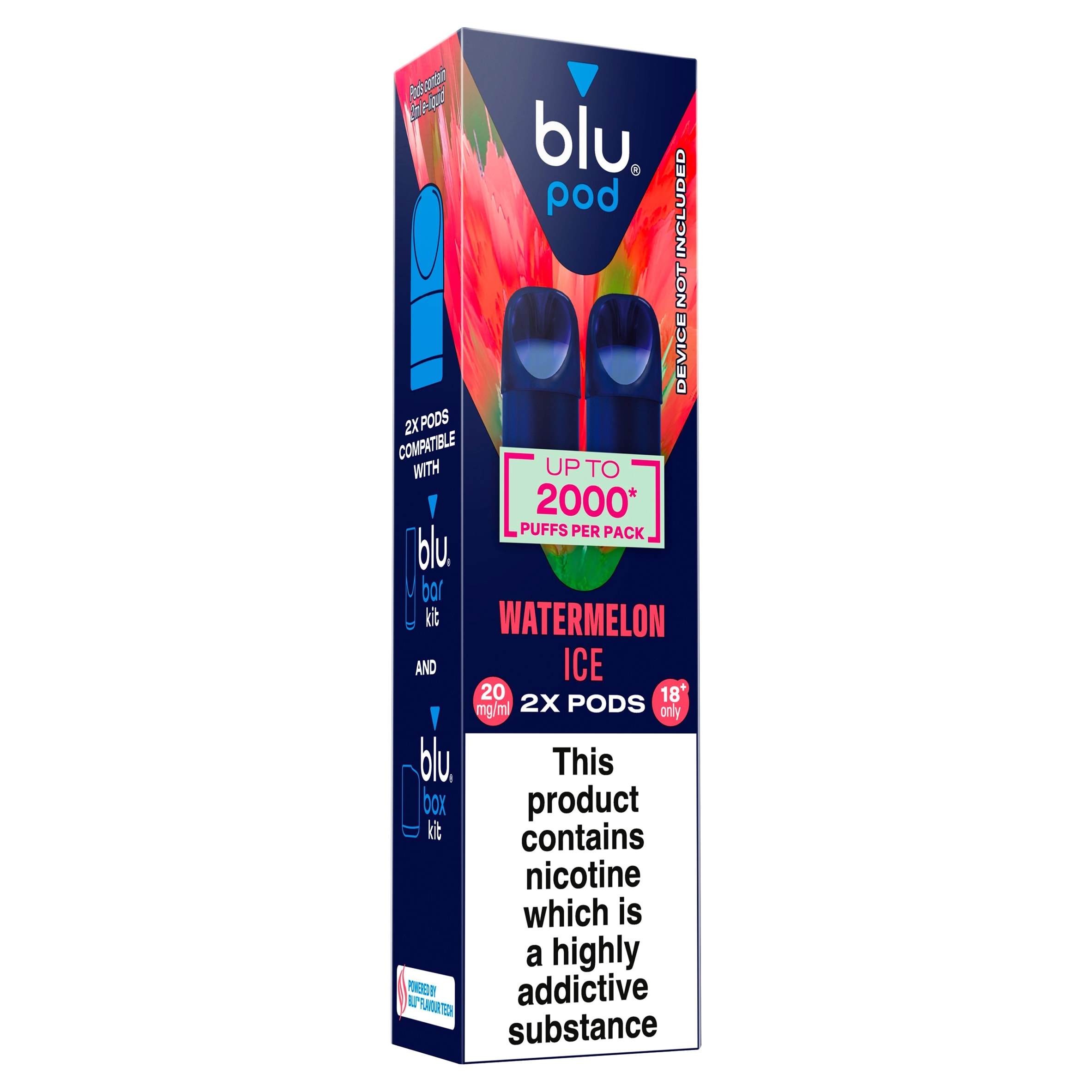 blu bar pod Watermelon Ice 20mg/ml 2 x 2ml thumbnail 2