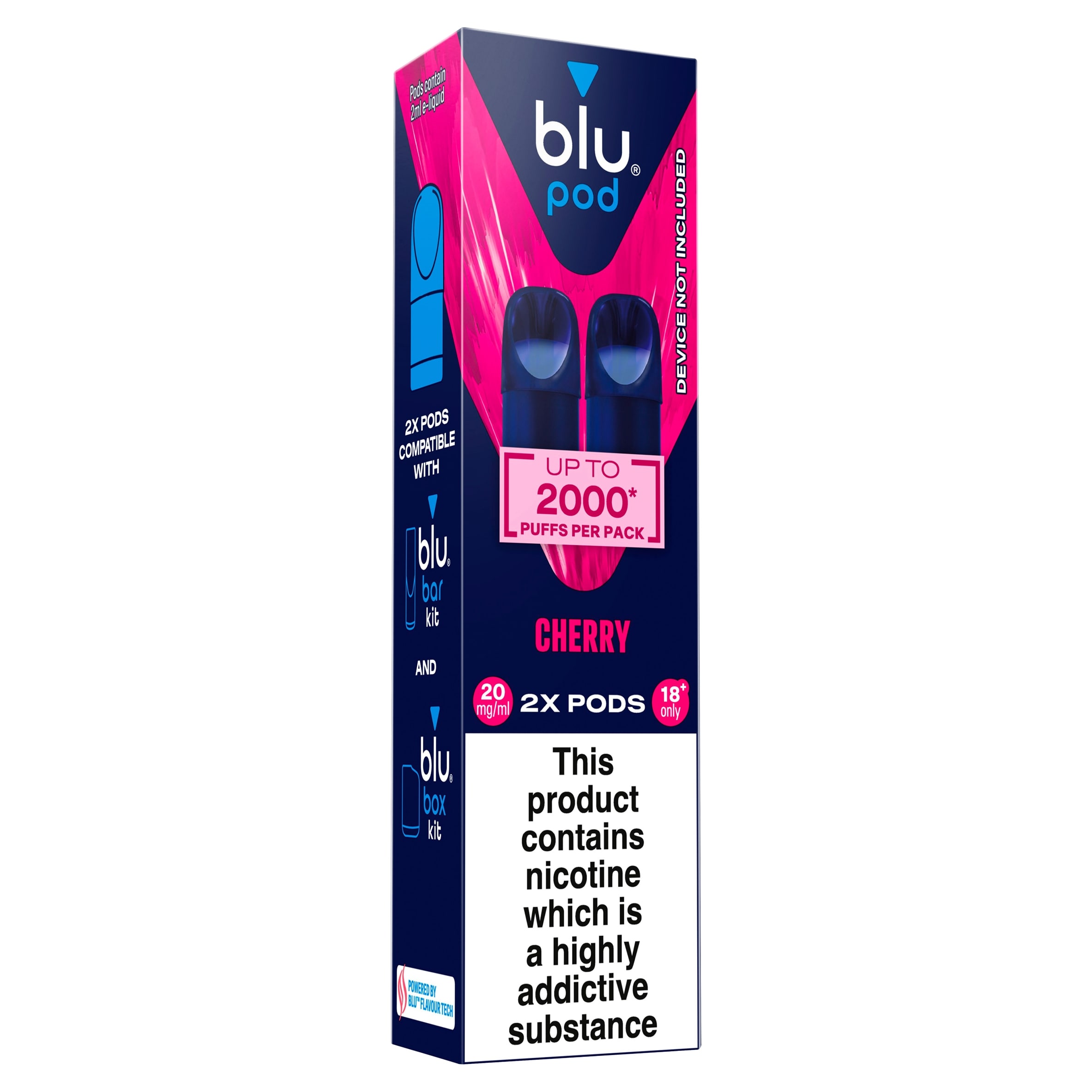 blu bar pod Cherry 20mg/ml 2x 2ml thumbnail 2