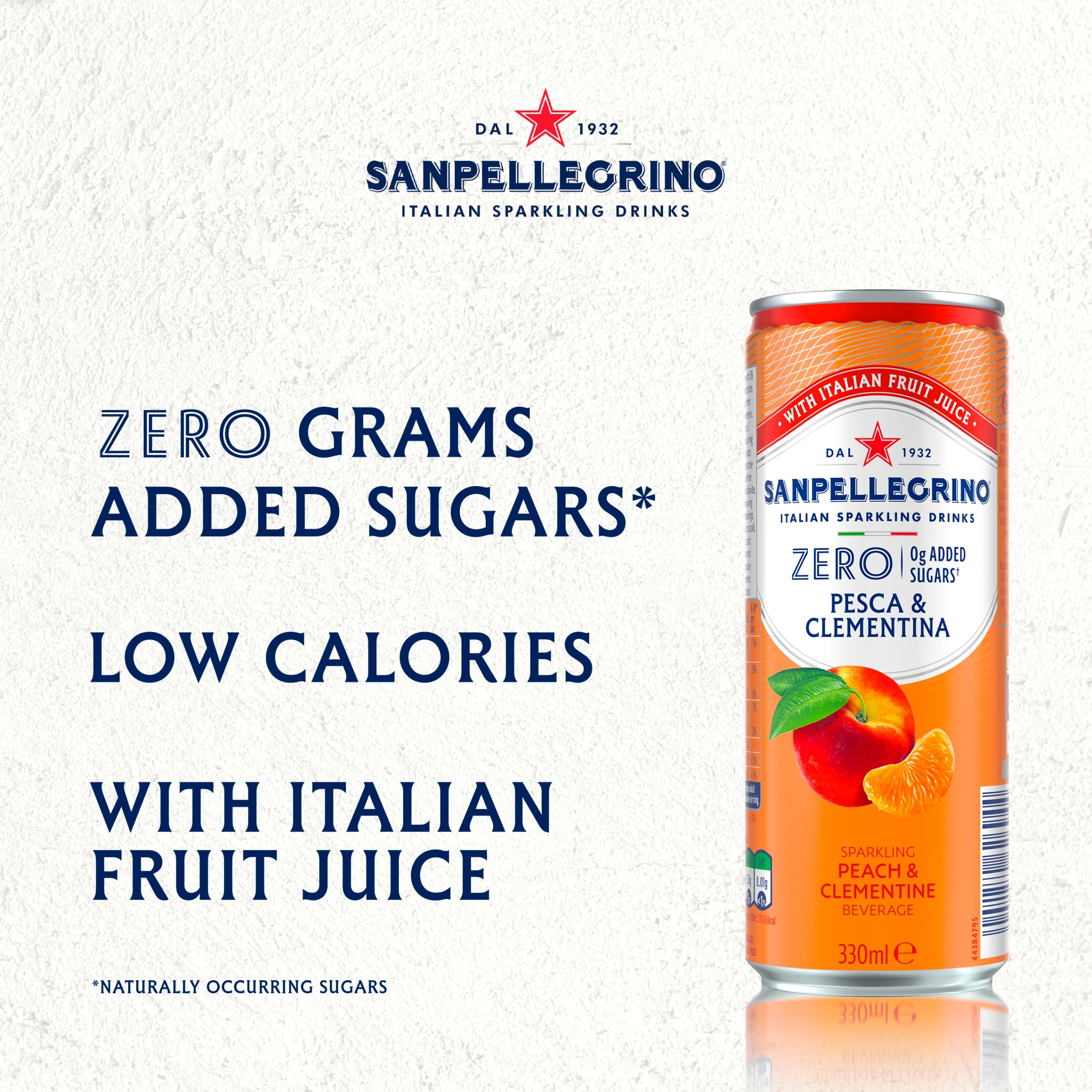 San Pellegrino Zero Peach & Clementine 6X330Ml thumbnail 2