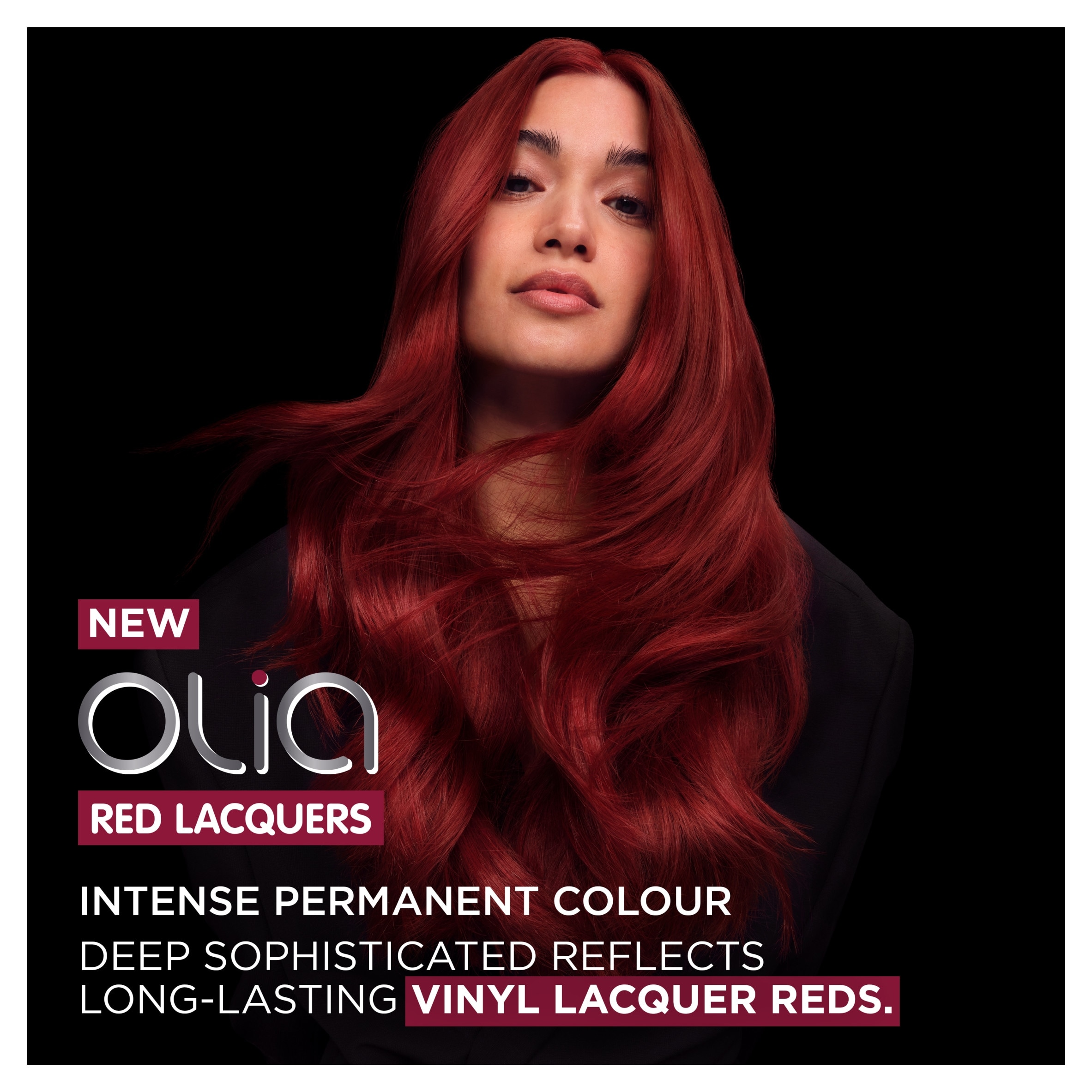 Garnier Olia Red Lacquers 7.25 Vinyl Blush Intense Permanent Hair Colour thumbnail 2
