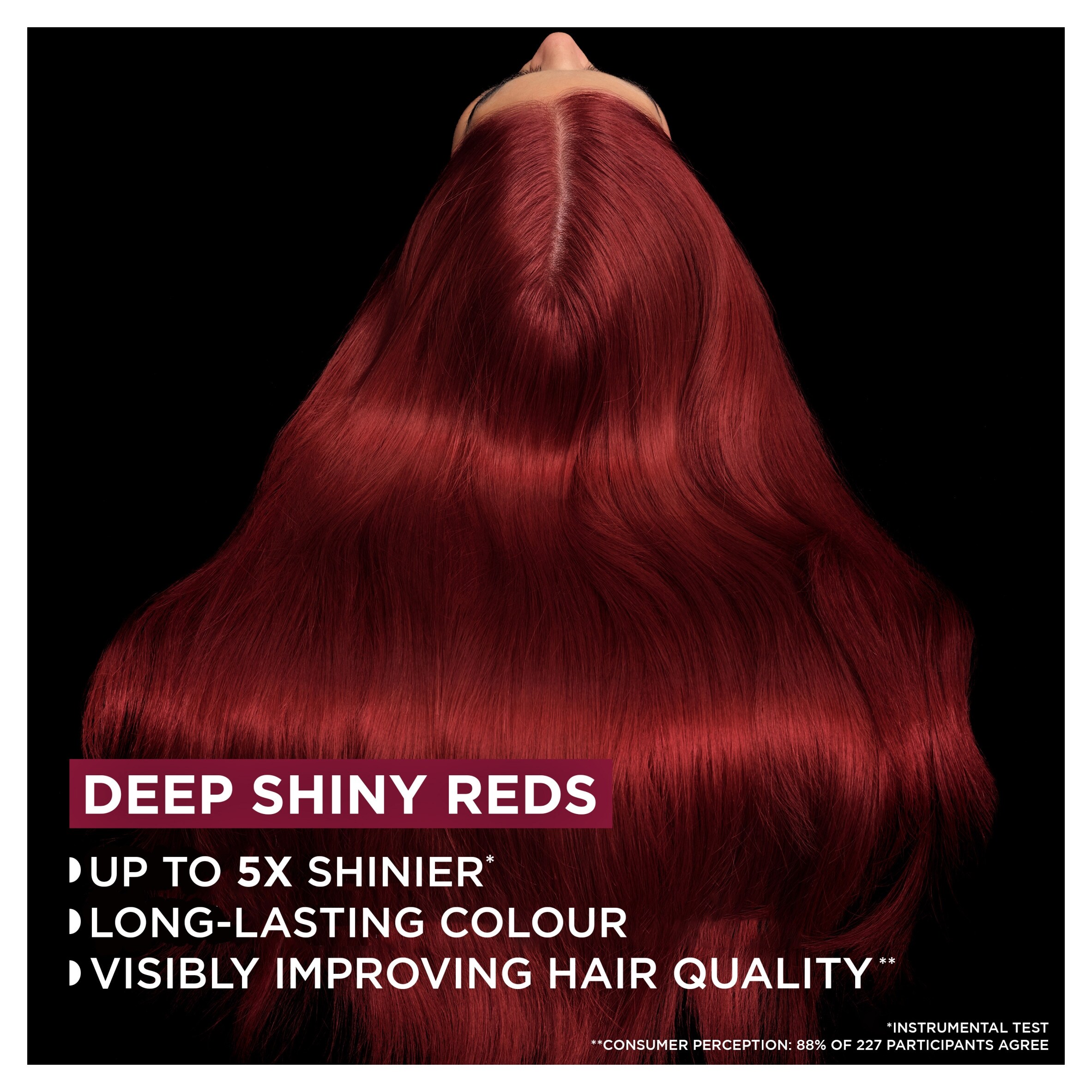 Garnier Olia Red Lacquers 7.25 Vinyl Blush Intense Permanent Hair Colour thumbnail 3