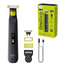 Philips OneBlade Pro 360 Beard Trimmer, Face & Body, 14-in-1,Travel Pouch & 360 blade-QP6542/15 thumbnail 2