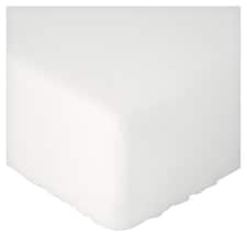F&F Home Cotton Rich Fitted Sheet White Single