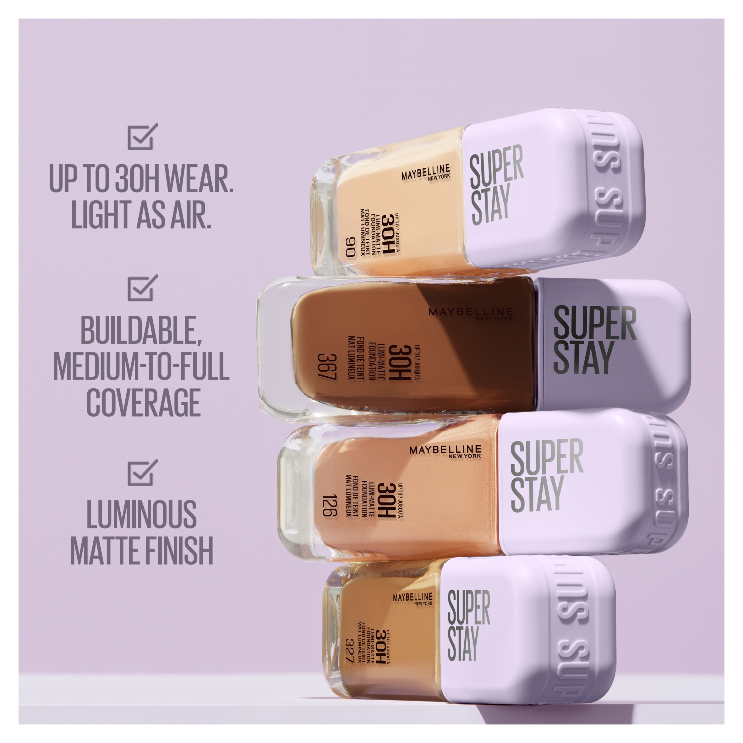 Maybelline Super Stay Lumi-Matte Foundation - Shade 108 30ml thumbnail 4
