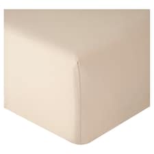 F&F Home Cotton Rich Fitted Sheet Natural King