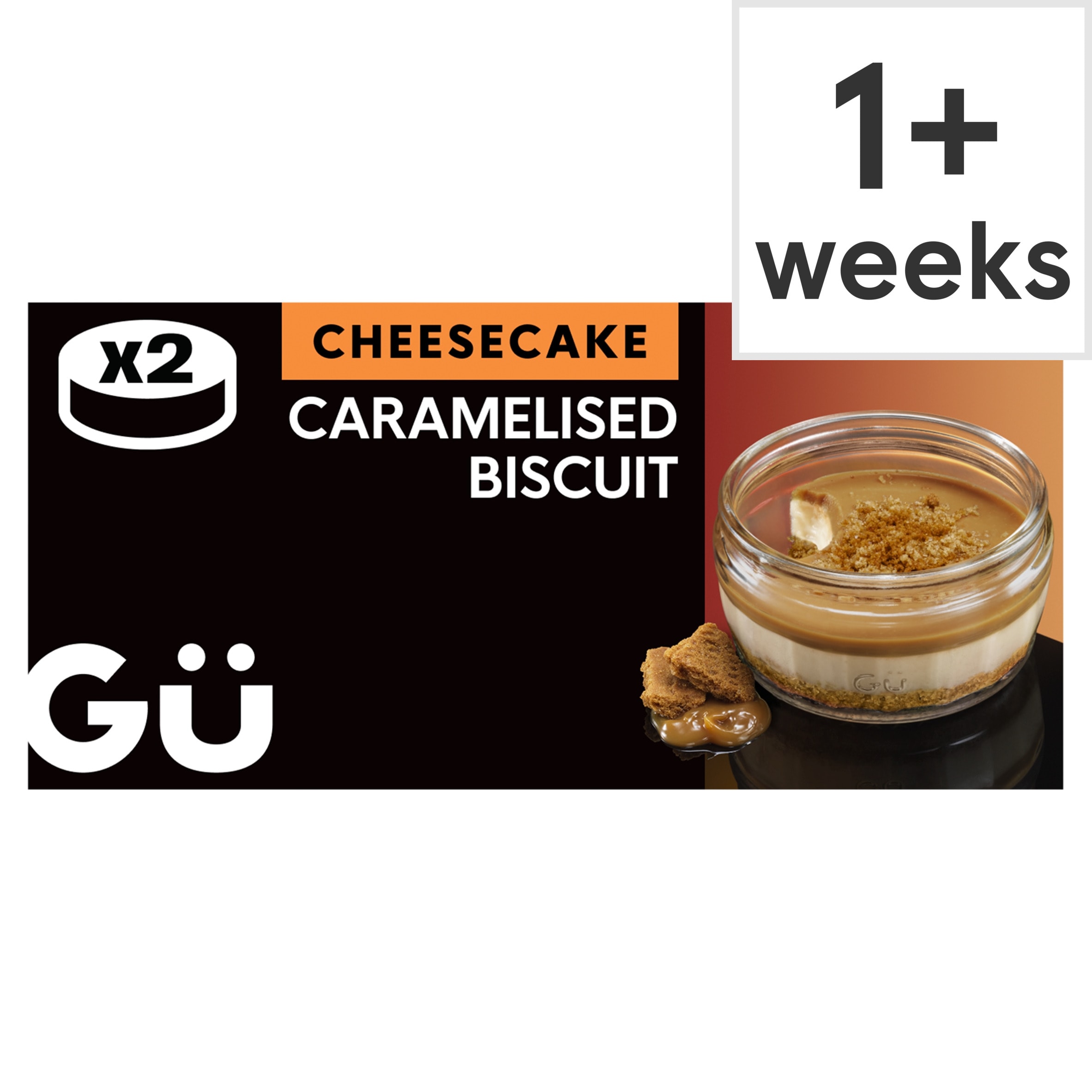 Gü Caramelised Biscuit Cheesecake Dessert 2x82g
