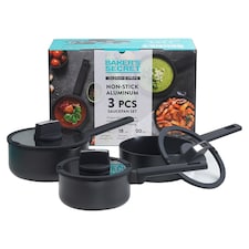 Bakers Secret 3Pc Saucepan Set