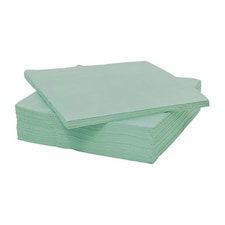 Tesco Napkin Green 33cm 50pk