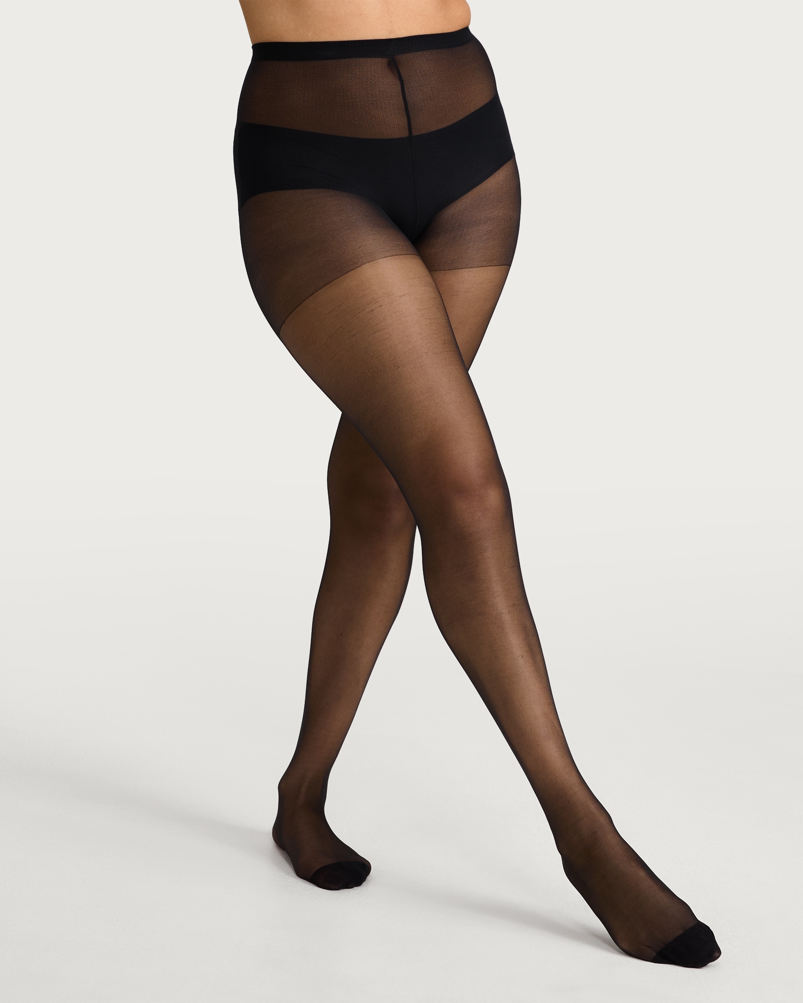 F&F 2-Pack 15 Denier Gloss Tights in Black thumbnail 2