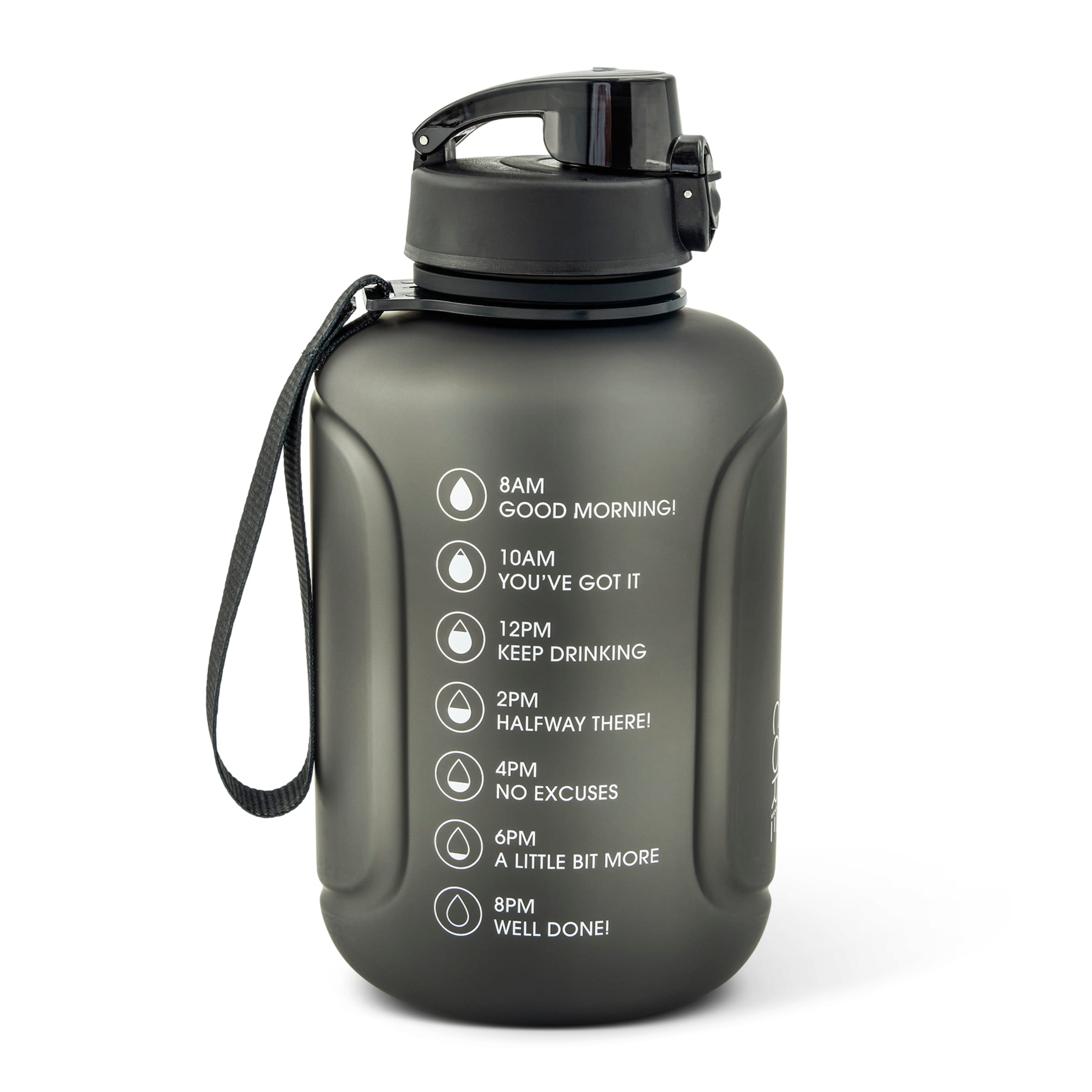 Core Kitchen Black Plastic Barrel Water Bottle 1.5L thumbnail 2