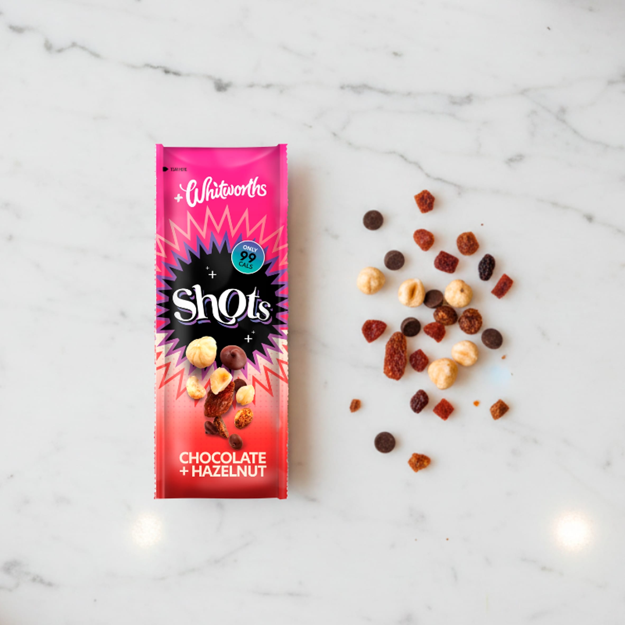 Whitworths Shots Chocolate & Hazelnut 4 x 25g thumbnail 3