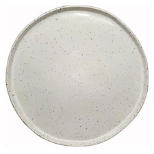 F&F Home Mineral White Speckle Dinner Plate