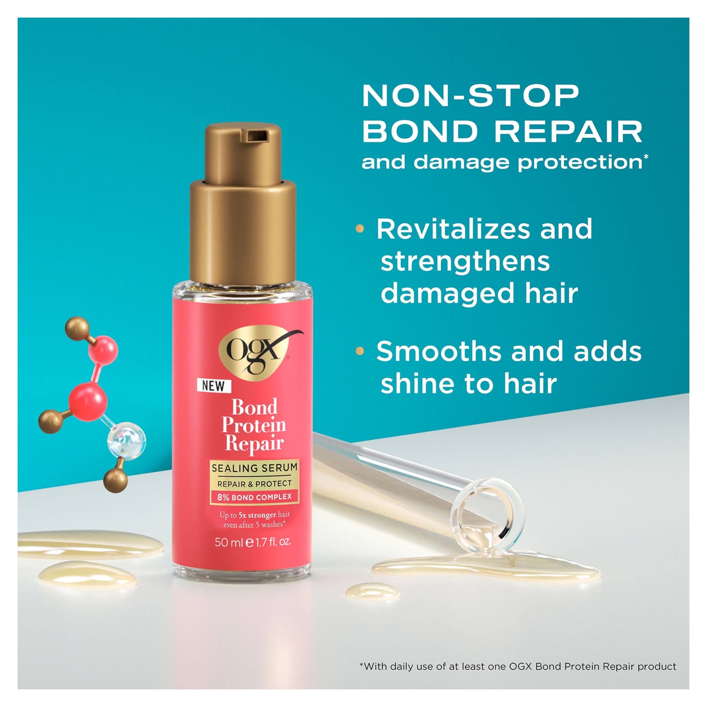 OGX Bond Protein Repair Sealing Serum 50ml thumbnail 2
