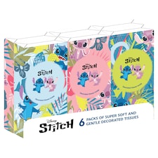 Disney Stitch Pocket Pack Tissues 6 packs x 9 sheets