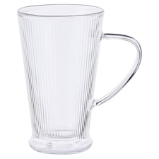 F&F Home Ribbed Latte Glass