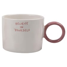 F&F Home Believe in Yourself Circle Handle Mug