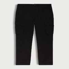 F&F Straight Fit Utility Cargo Trousers in Black thumbnail 4