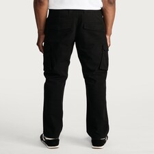 F&F Straight Fit Utility Cargo Trousers in Black thumbnail 3