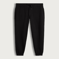F&F Cotton Rich Slim Fit Drawstring Cuffed Joggers in Black thumbnail 4