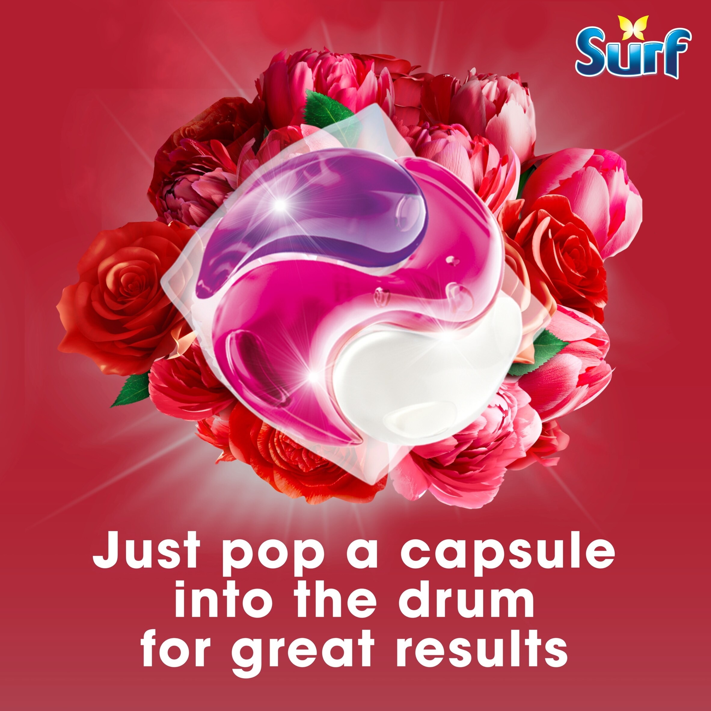 Surf 3 In 1 Peony and Rose Washing Capsules 26 Washes 449.8g thumbnail 4