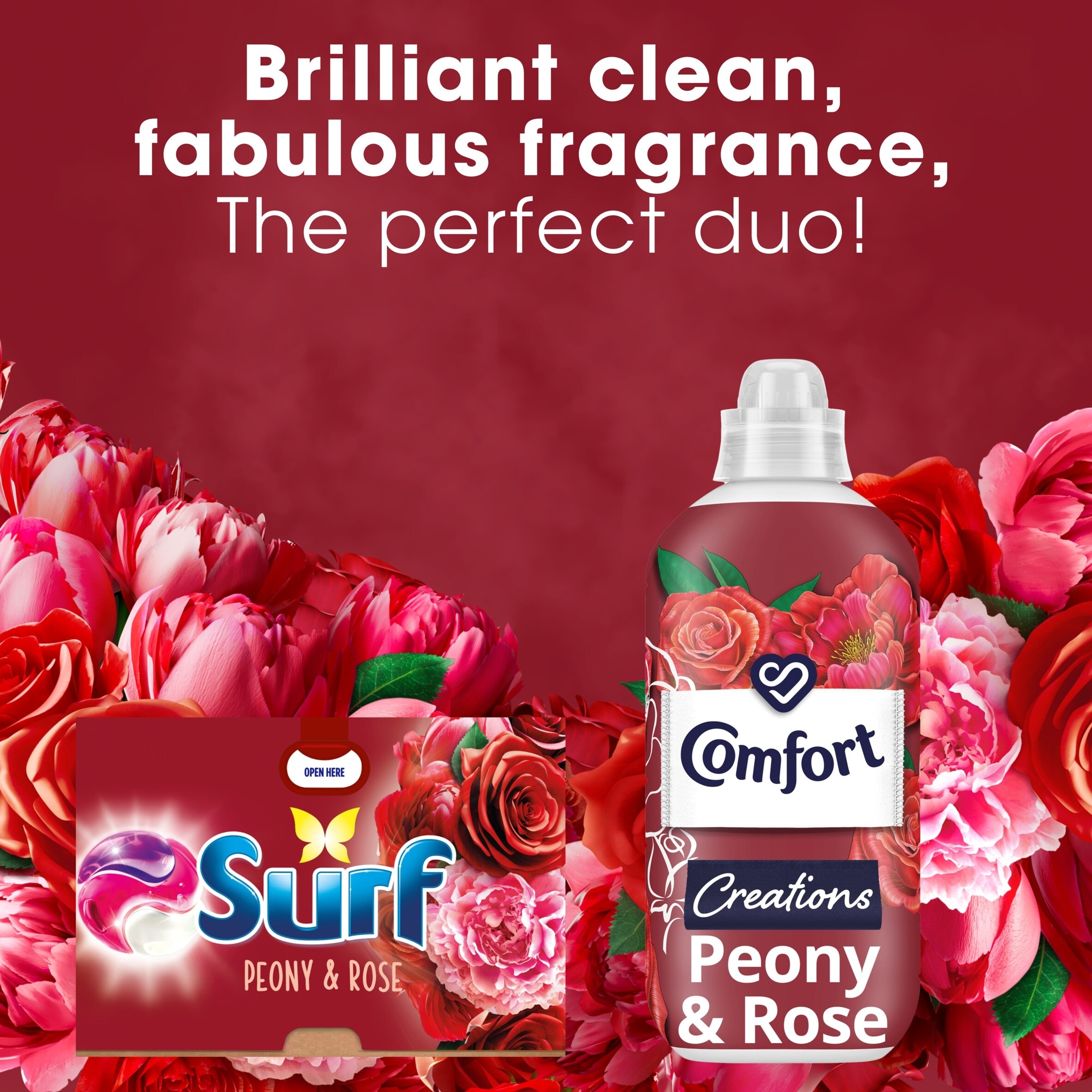 Surf 3 In 1 Peony and Rose Washing Capsules 26 Washes 449.8g thumbnail 5