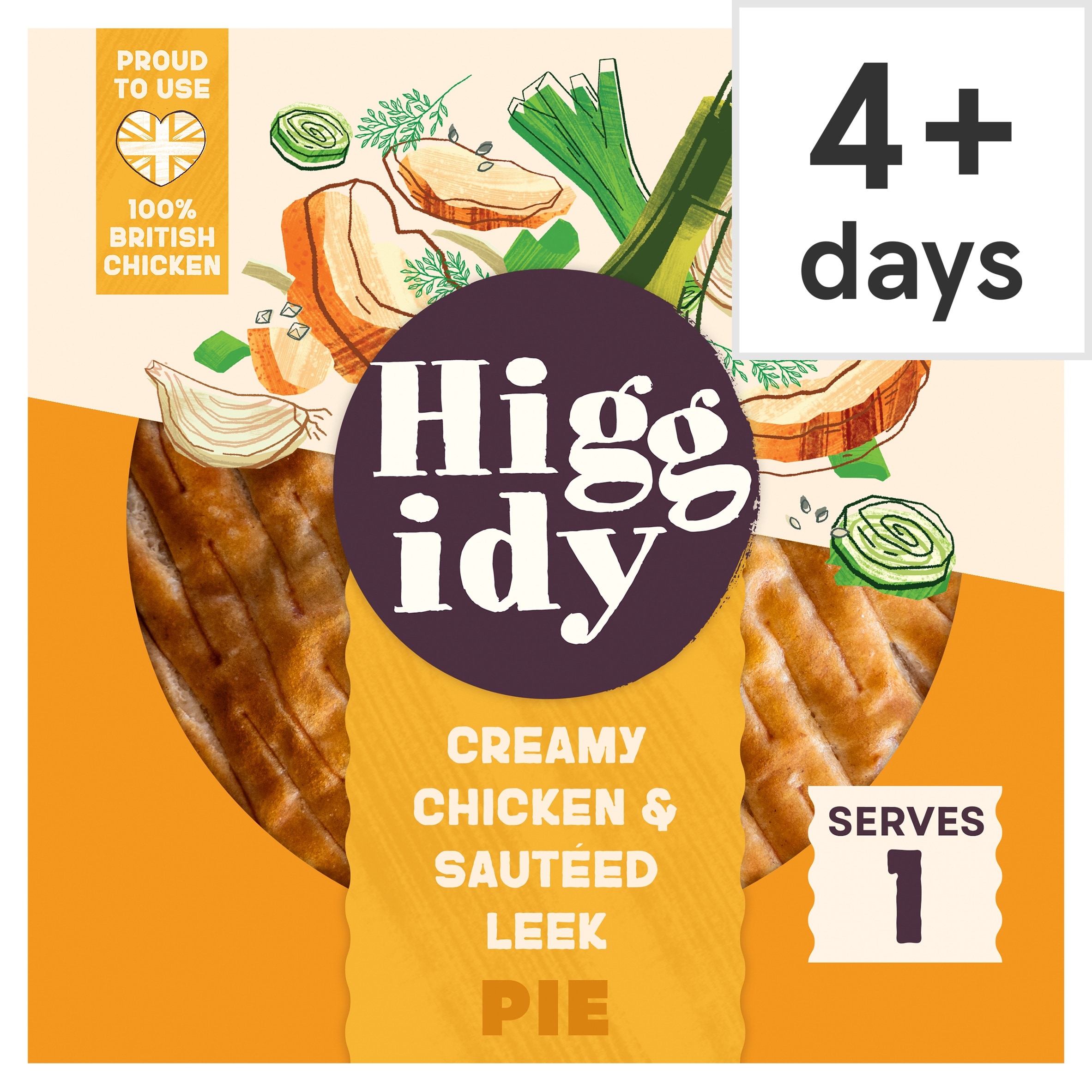 Higgidy Creamy Chicken & Sauteed Leek Pie