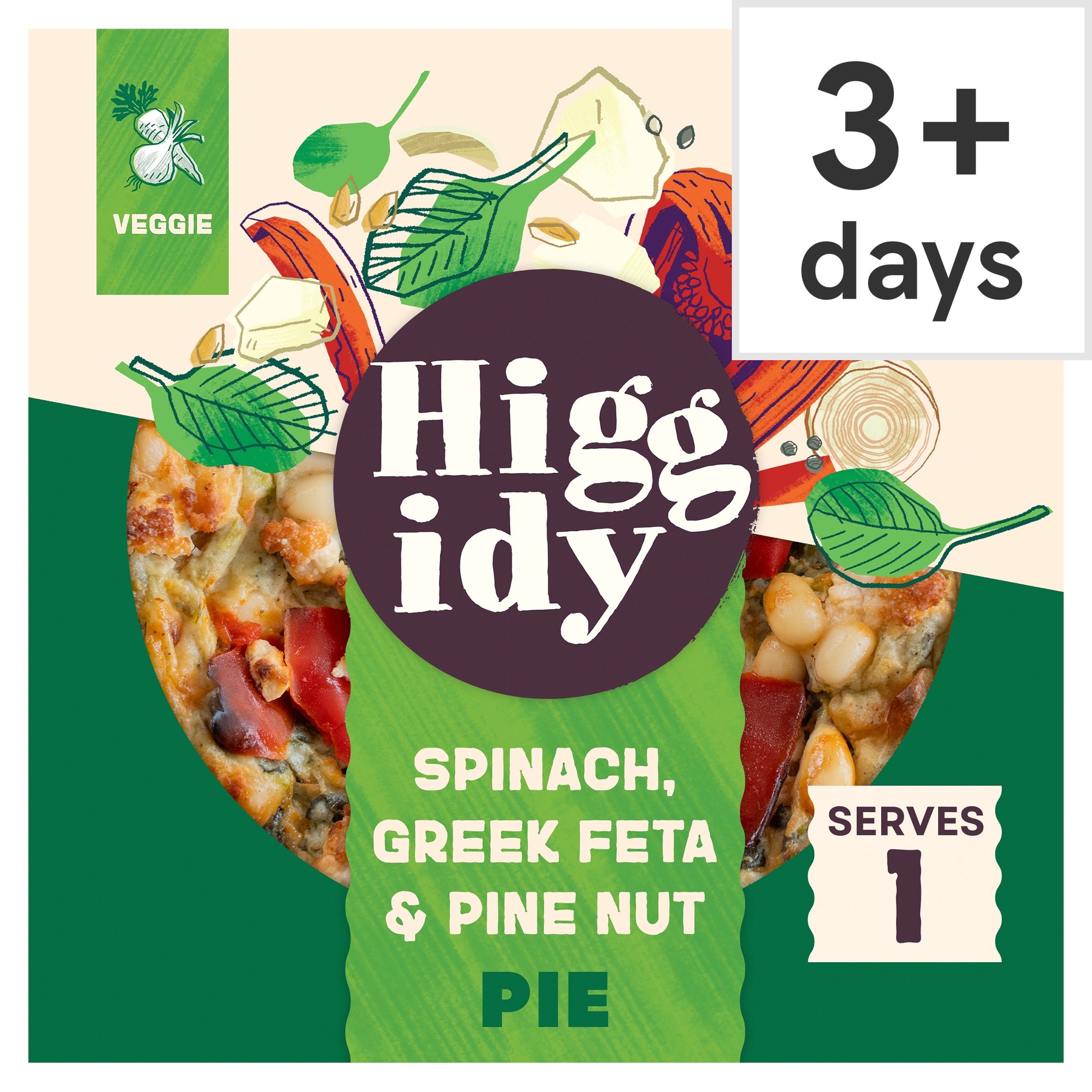 Higgidy Spinach, Greek Feta & Pine Nut Pie 200g