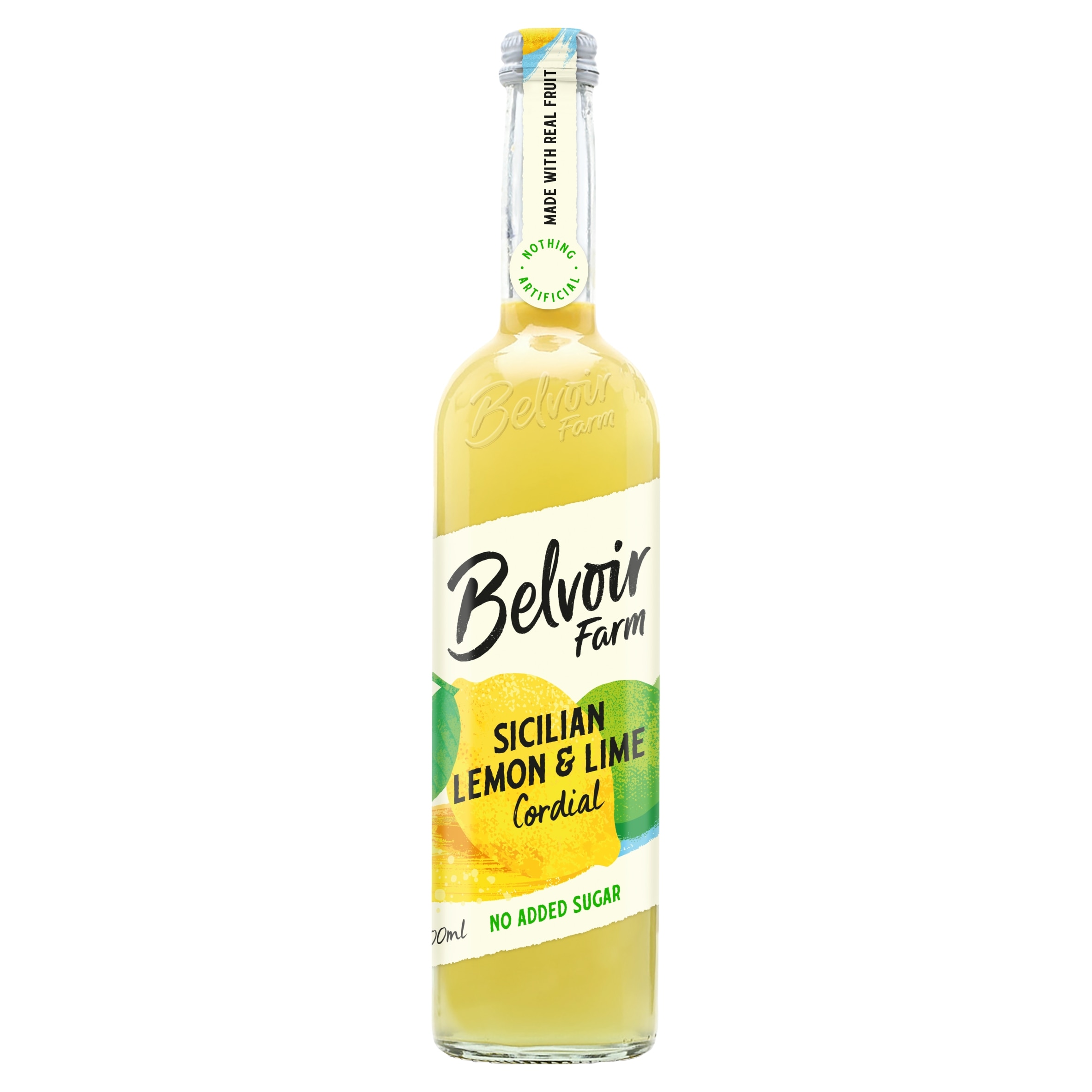 Belvoir Farm No Added Sugar Sicilian Lemon & Lime Cordial