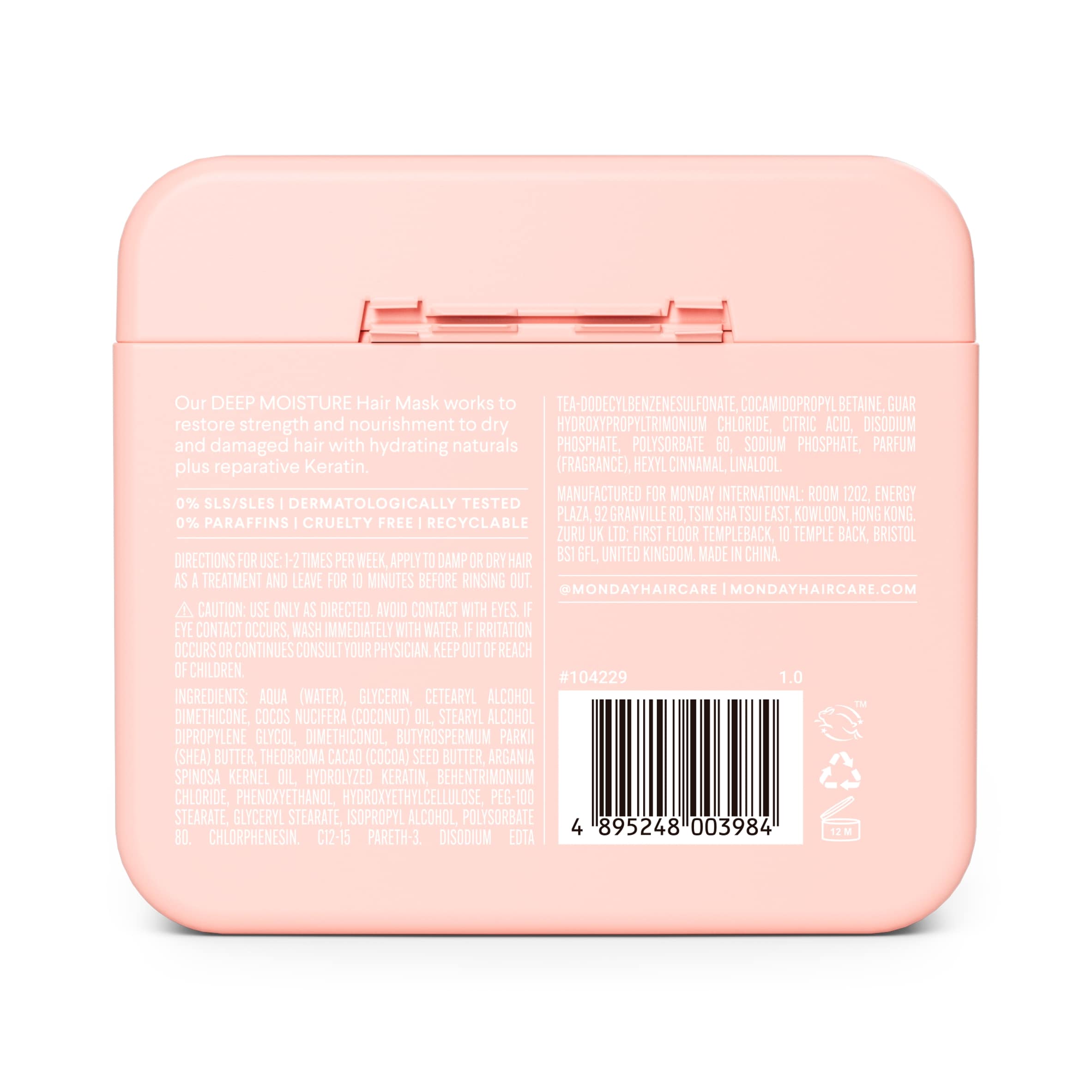 Monday Hair Mask Deep Moisture 250ml thumbnail 2