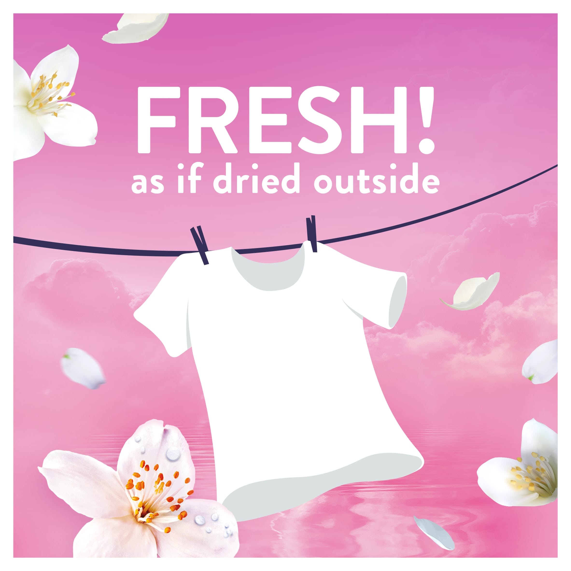 Lenor Outdoorable Fabric Conditioner Dreamy Jasmine 53 Washes 742ml thumbnail 3