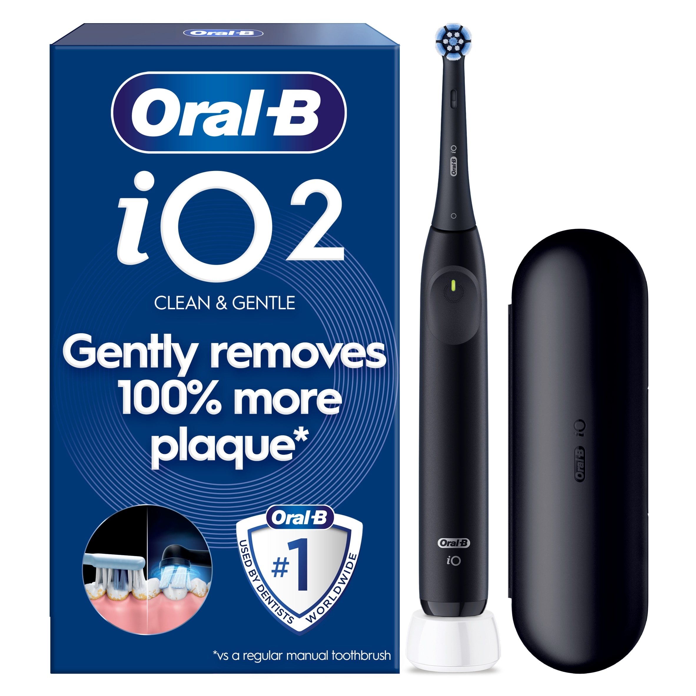 Oral-B iO Series 2 Clean & Care Black Electric Toothbrush & Travel Case