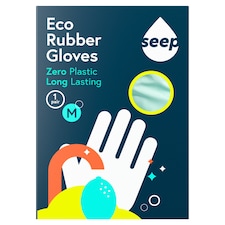 Seep Eco Rubber Gloves Medium Zero Plastic 1 Pair