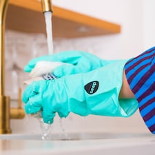 Seep Eco Rubber Gloves Medium Zero Plastic 1 Pair thumbnail 3