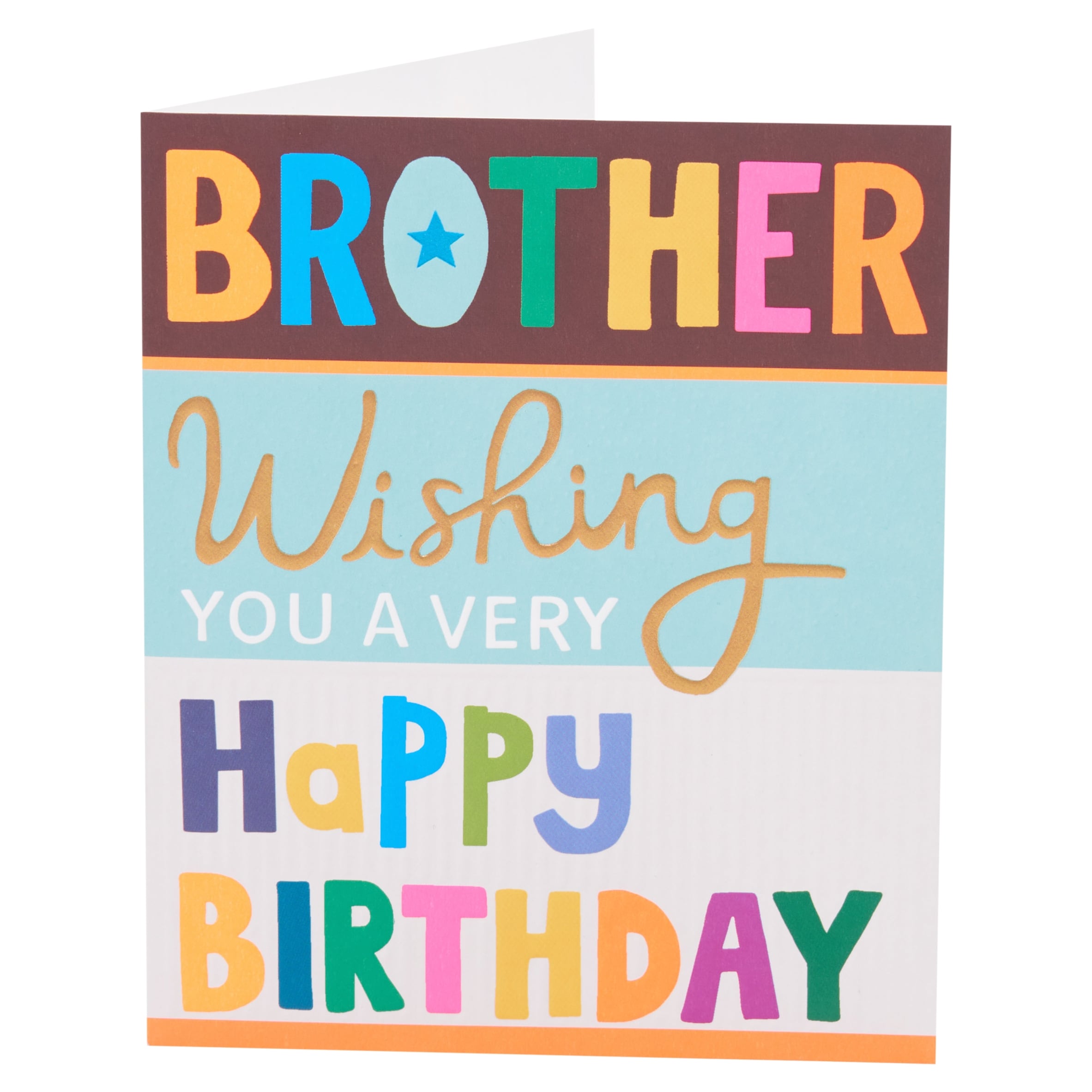 Papersalad Birthday Card Brother Wishing You A Very Happy Birthday