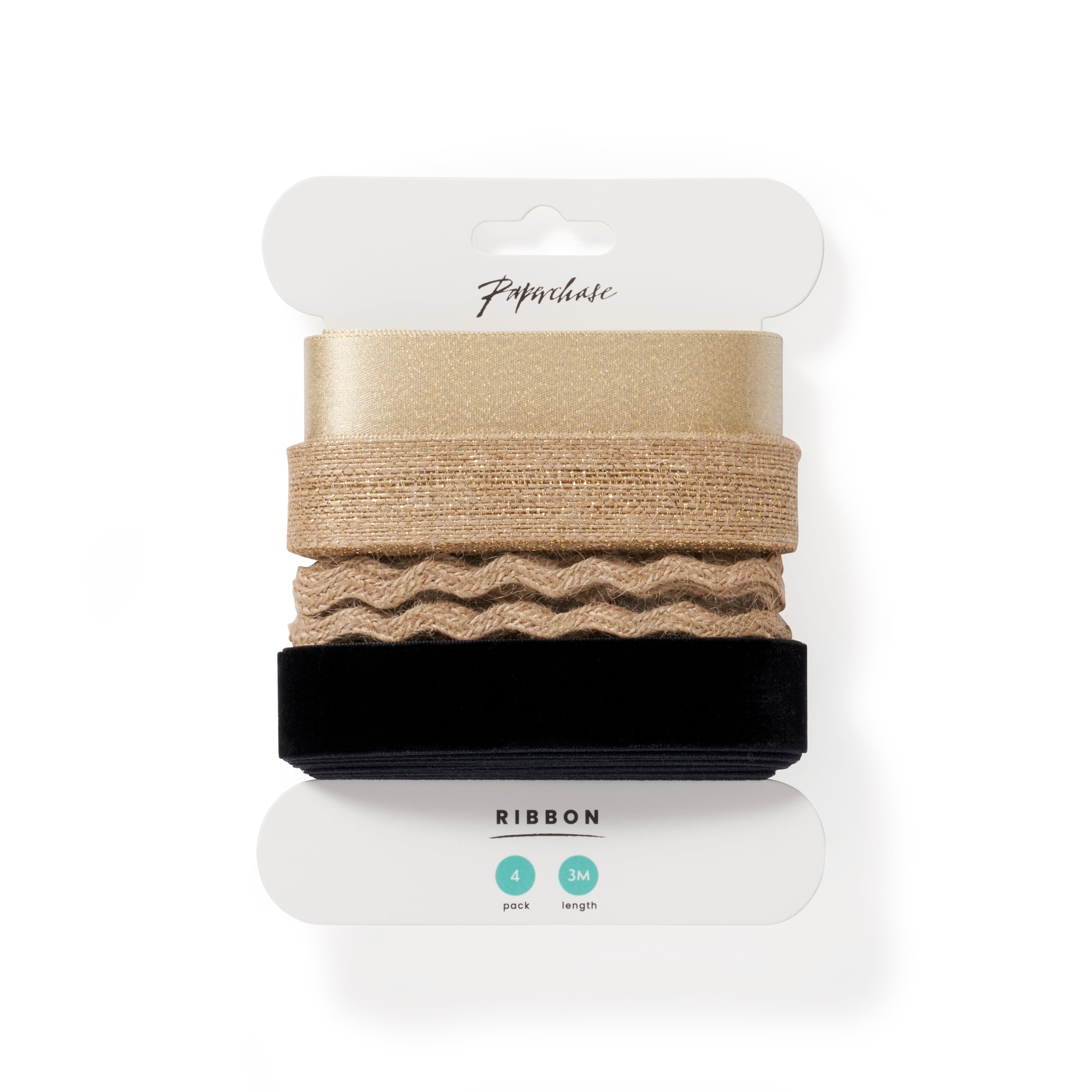 Paperchase ReKrafted 4 Pack Ribbon Set