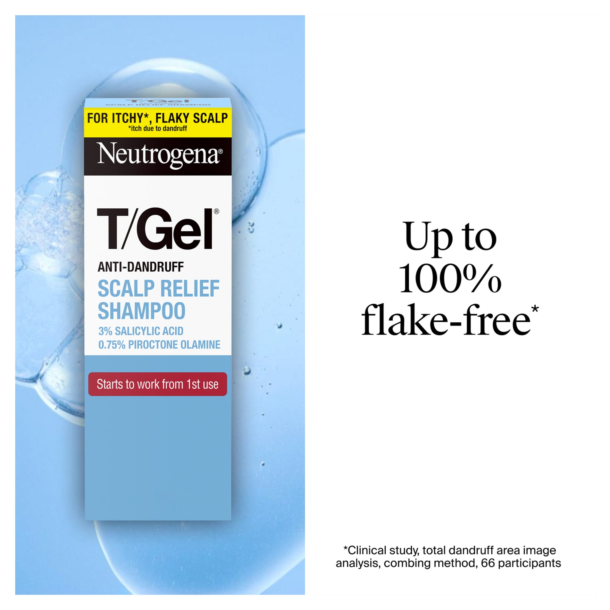 Neutrogena T/GEL Anti-Dandruff Scalp Relief Shampoo 250ml thumbnail 4