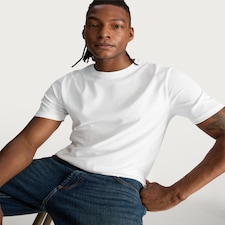 F&F Pure Cotton Regular Fit Short Sleeved T-Shirt in White