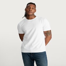 F&F Pure Cotton Regular Fit Short Sleeved T-Shirt in White thumbnail 2