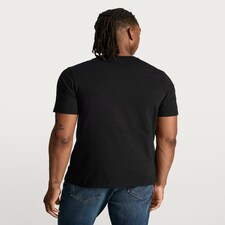 F&F Pure Cotton Regular Fit Crew Neck T-Shirt in Black thumbnail 4