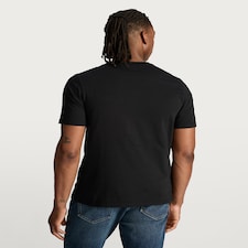 F&F Pure Cotton Regular Fit Crew Neck T-Shirt in Black thumbnail 4