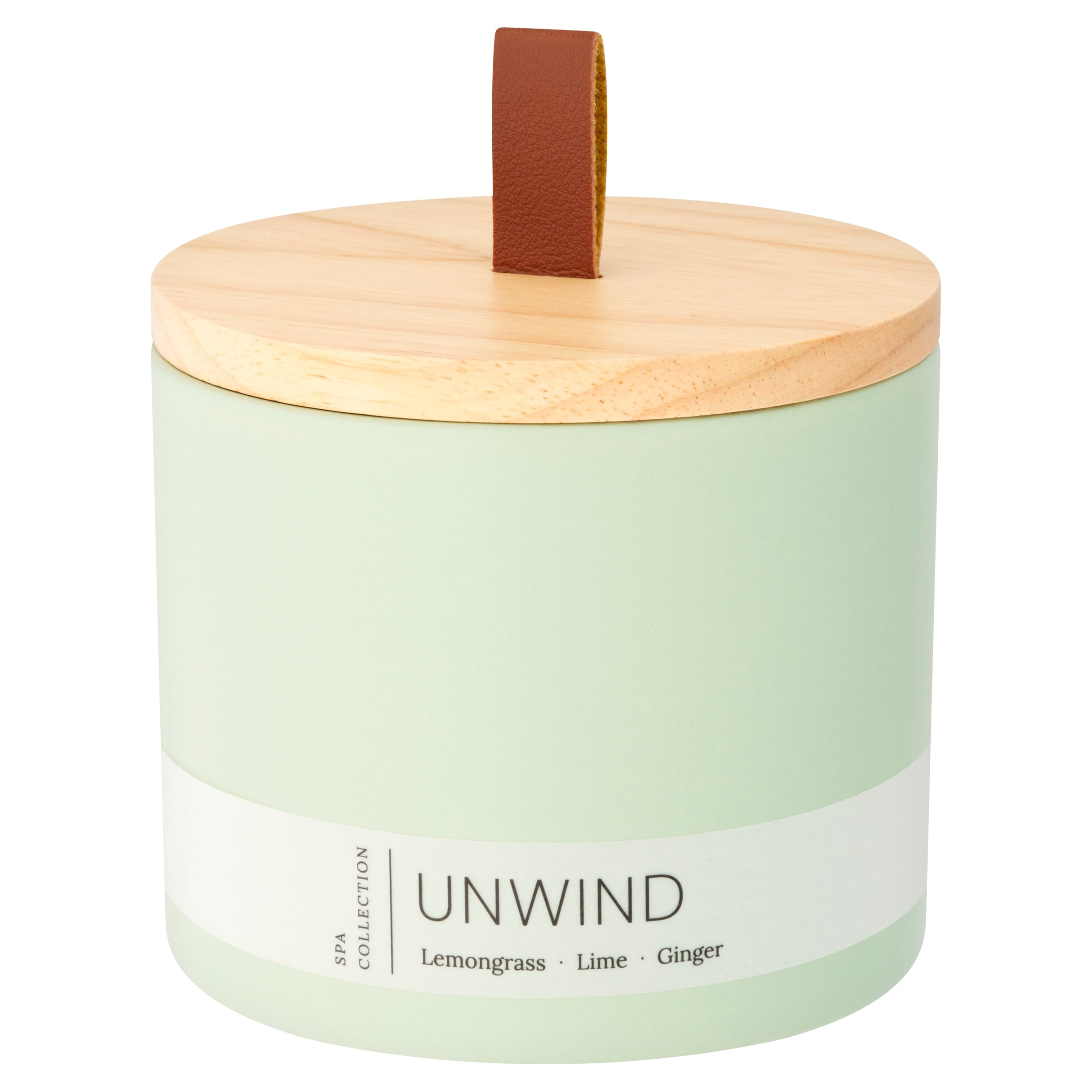 F&F Home Spa Unwind Wooden Lid Candle 310g