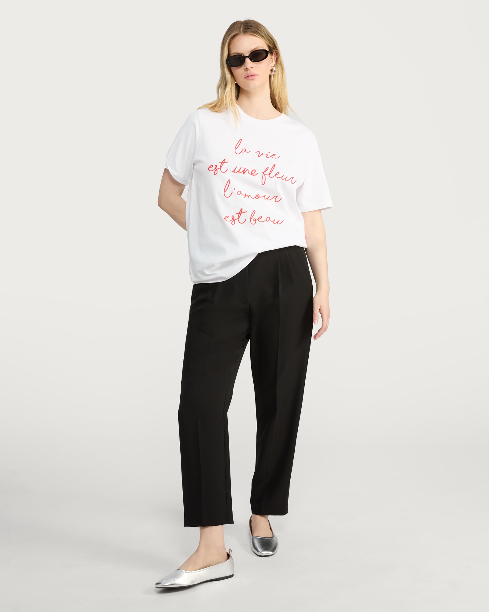 F&F Tailored Tapered Trousers in Black