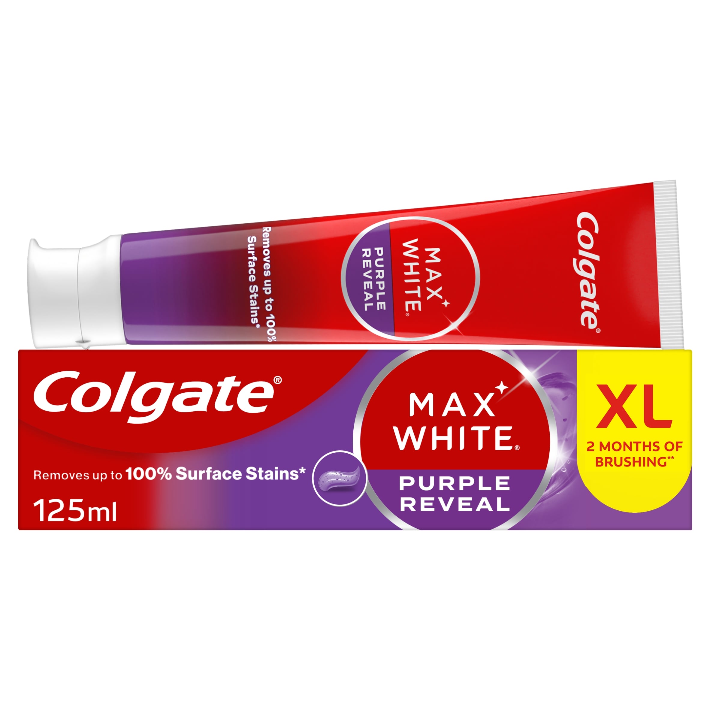 Colgate Max White Purple Reveal Whitening Toothpaste 125ml