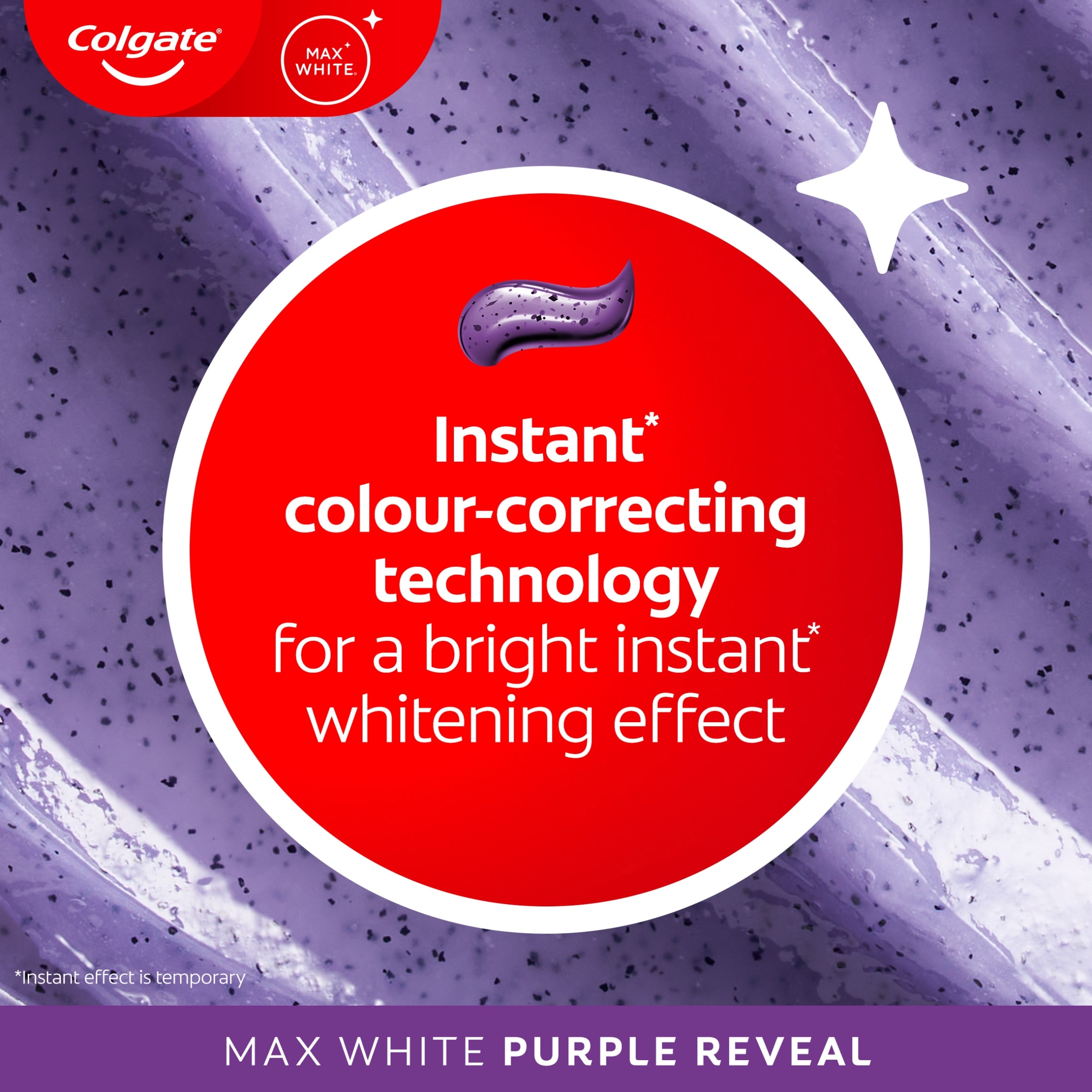 Colgate Max White Purple Reveal Whitening Toothpaste 125ml thumbnail 3