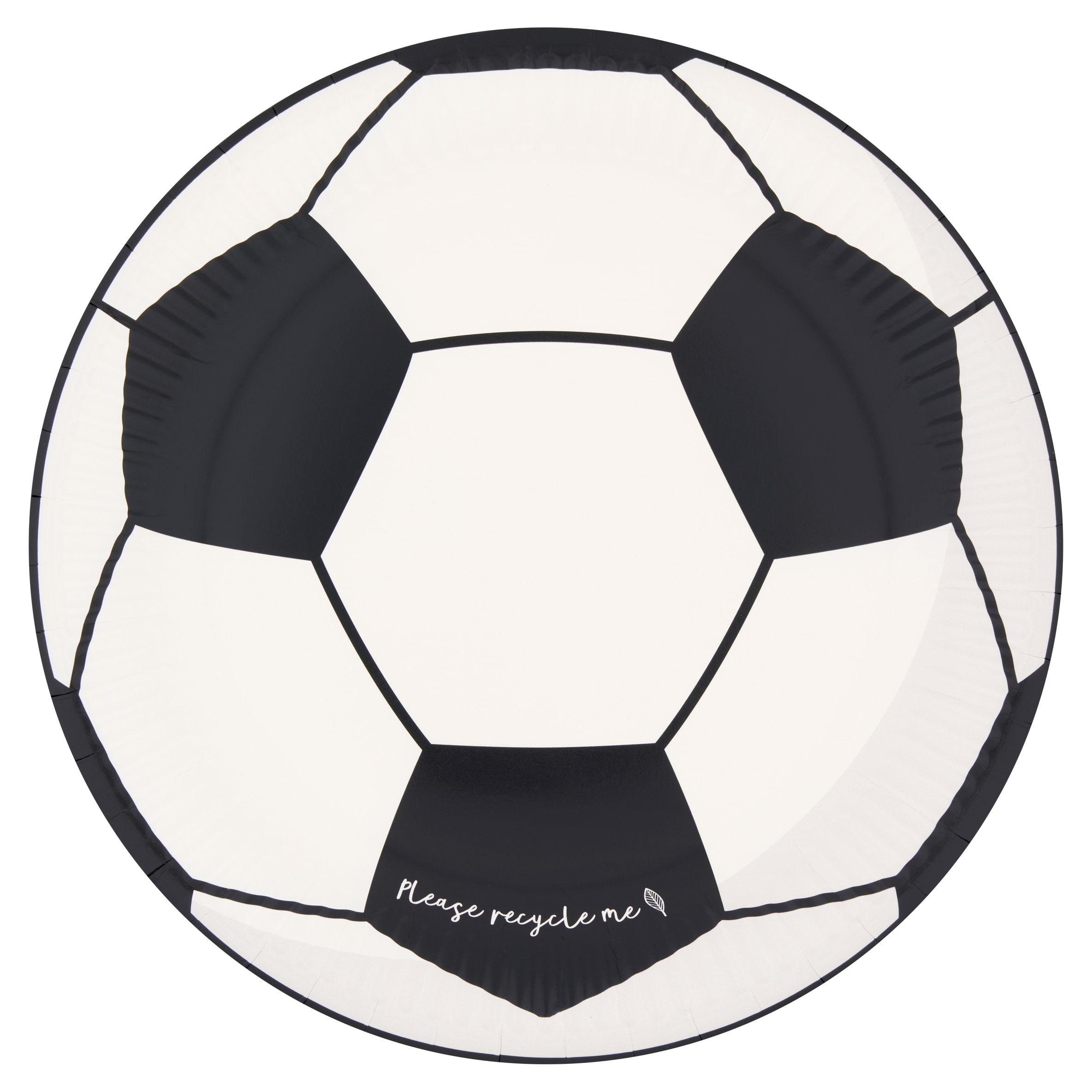 Tesco Football Paper Plates 10 Pack