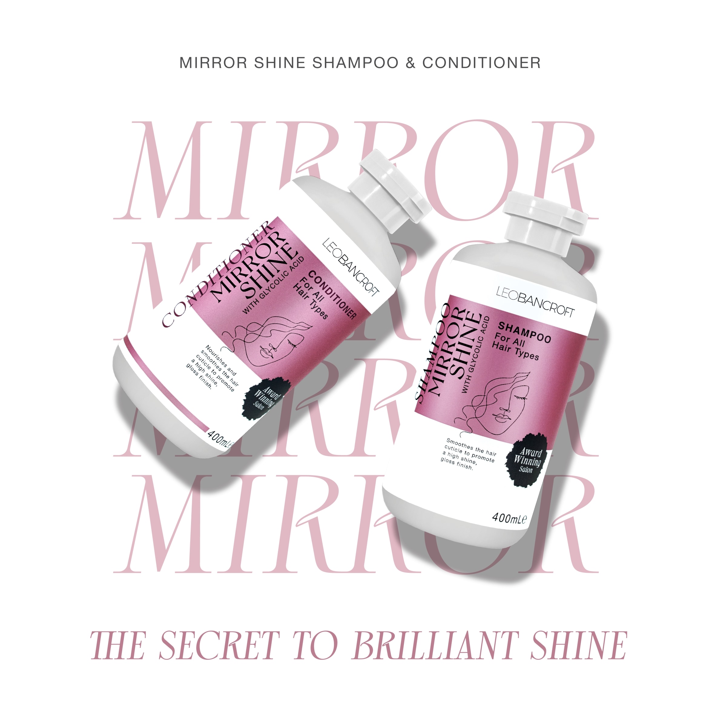 LEO BANCROFT CONDITIONER MIRROR SHINE WITH GLYCOLIC ACID 400ml thumbnail 2