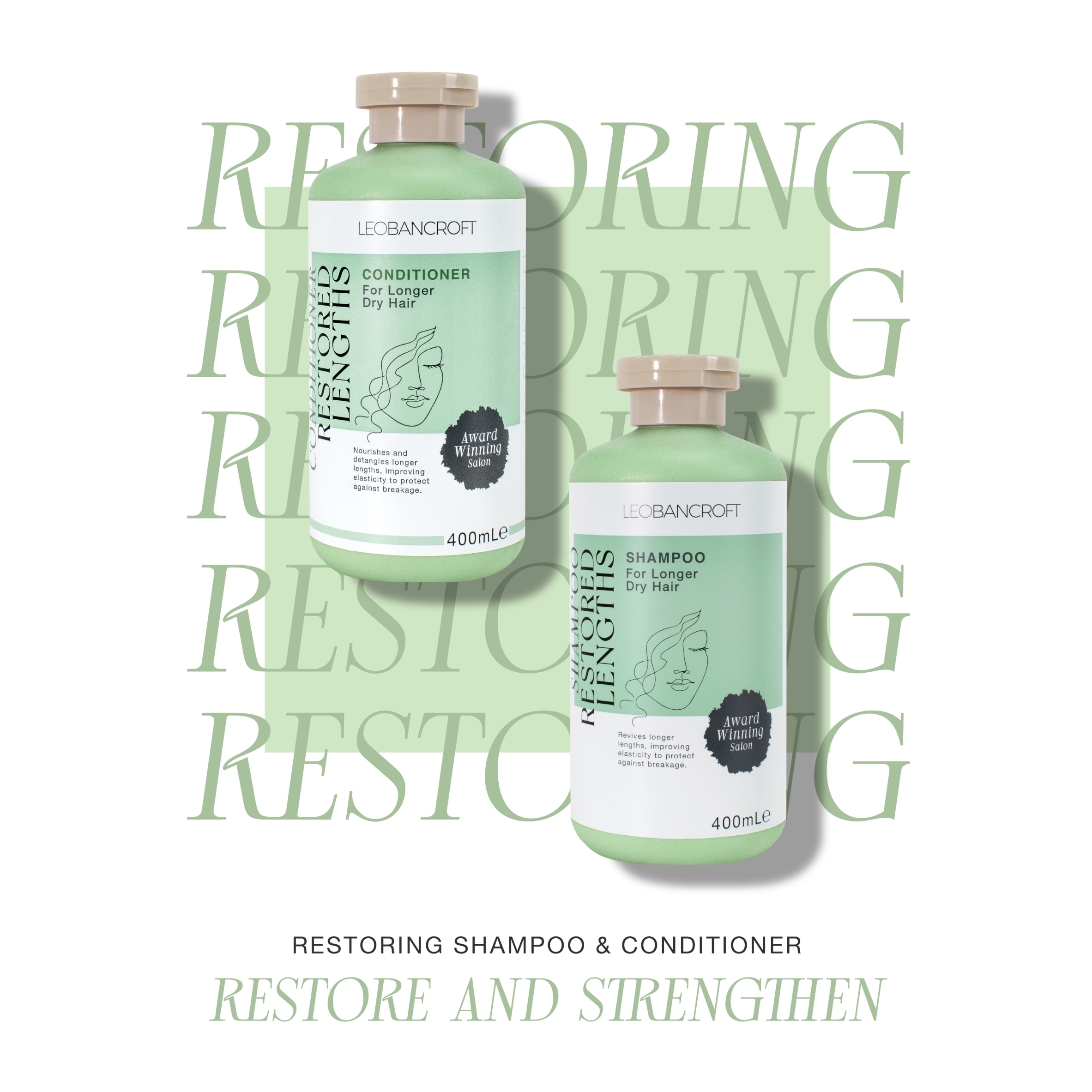 LEO BANCROFT SHAMPOO RESTORED LENGTHS 400ML thumbnail 2