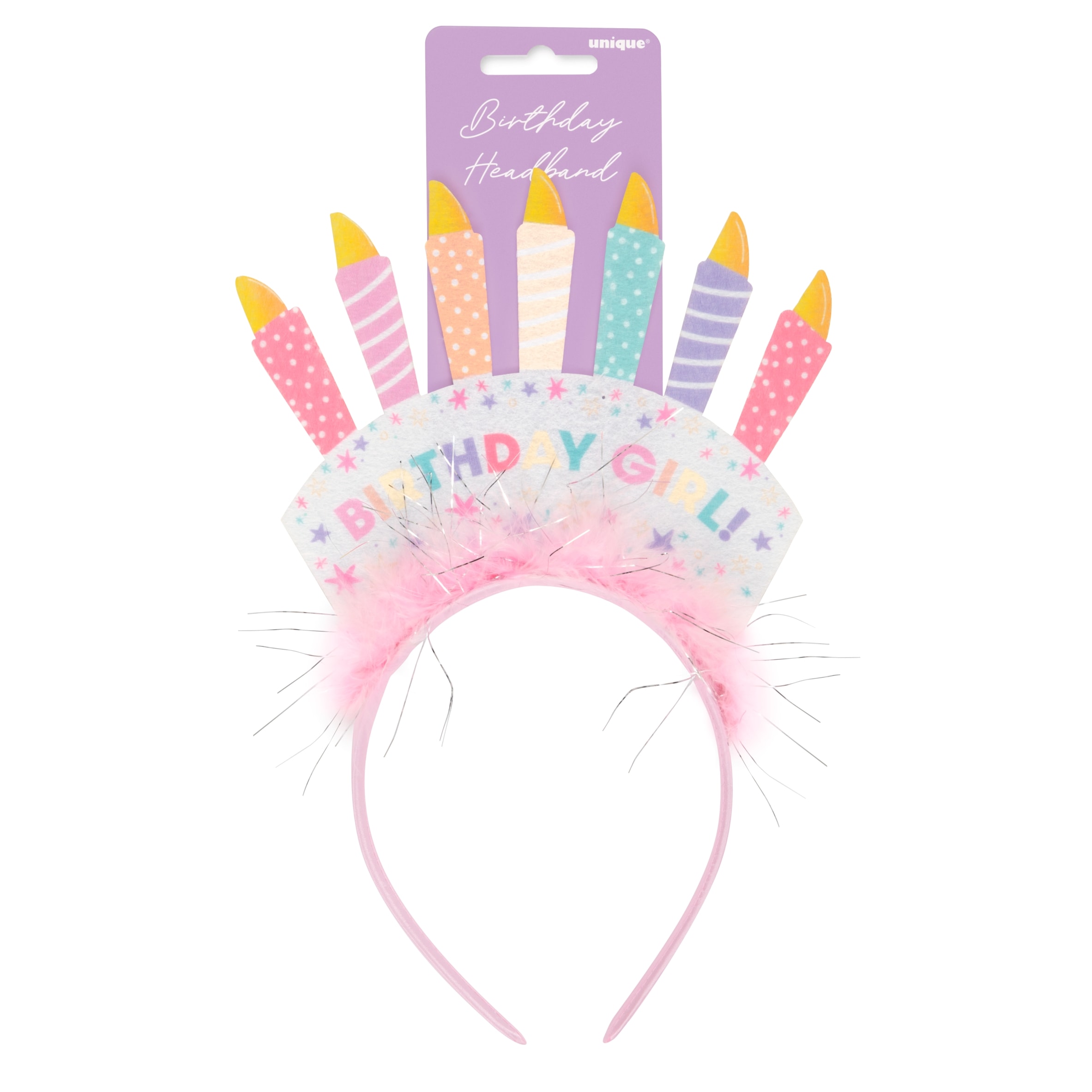 Happy Birthday Candles Headband