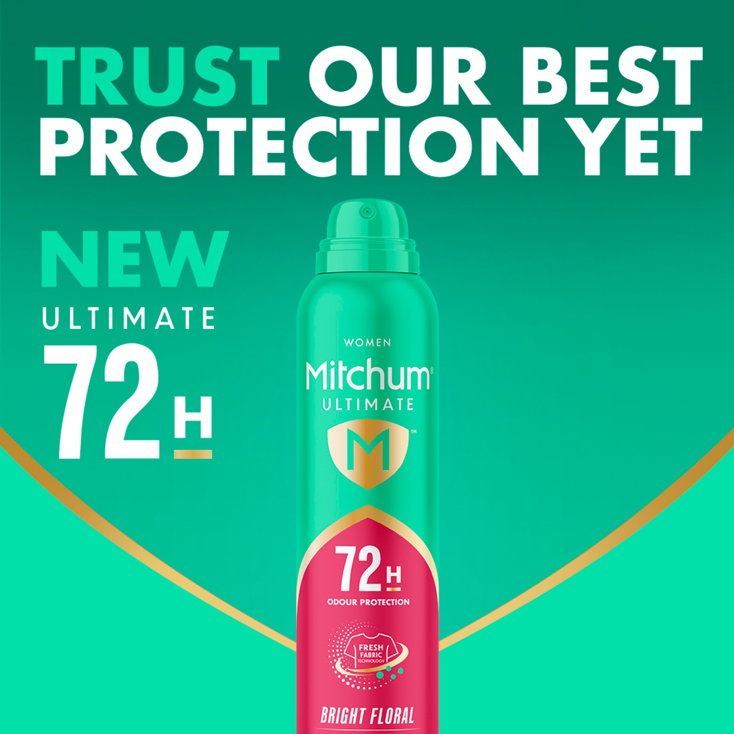 Mitchum Ultimate 72H Bright Floral Anti Perspirant & Deodorant 250ml thumbnail 2